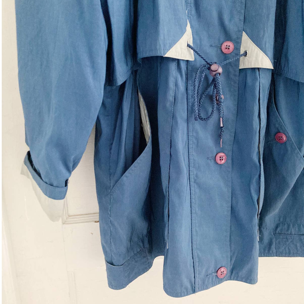 Vintage Forecaster of Boston Blue Longline Windbreaker Lightweight Jacket - Picture 7 of 13